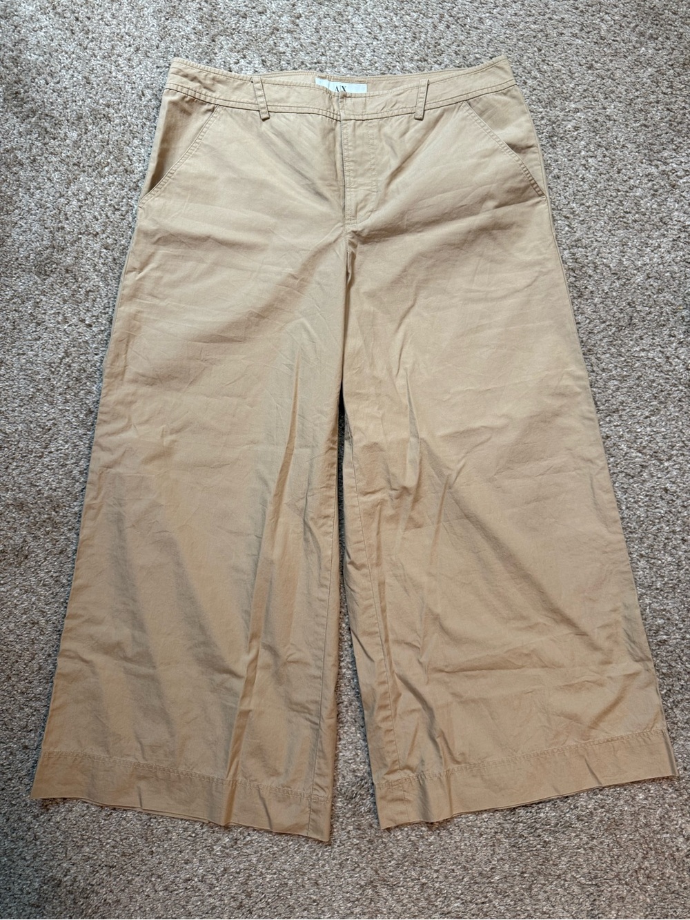 A/X lightweight cropped wide leg pants, size 6